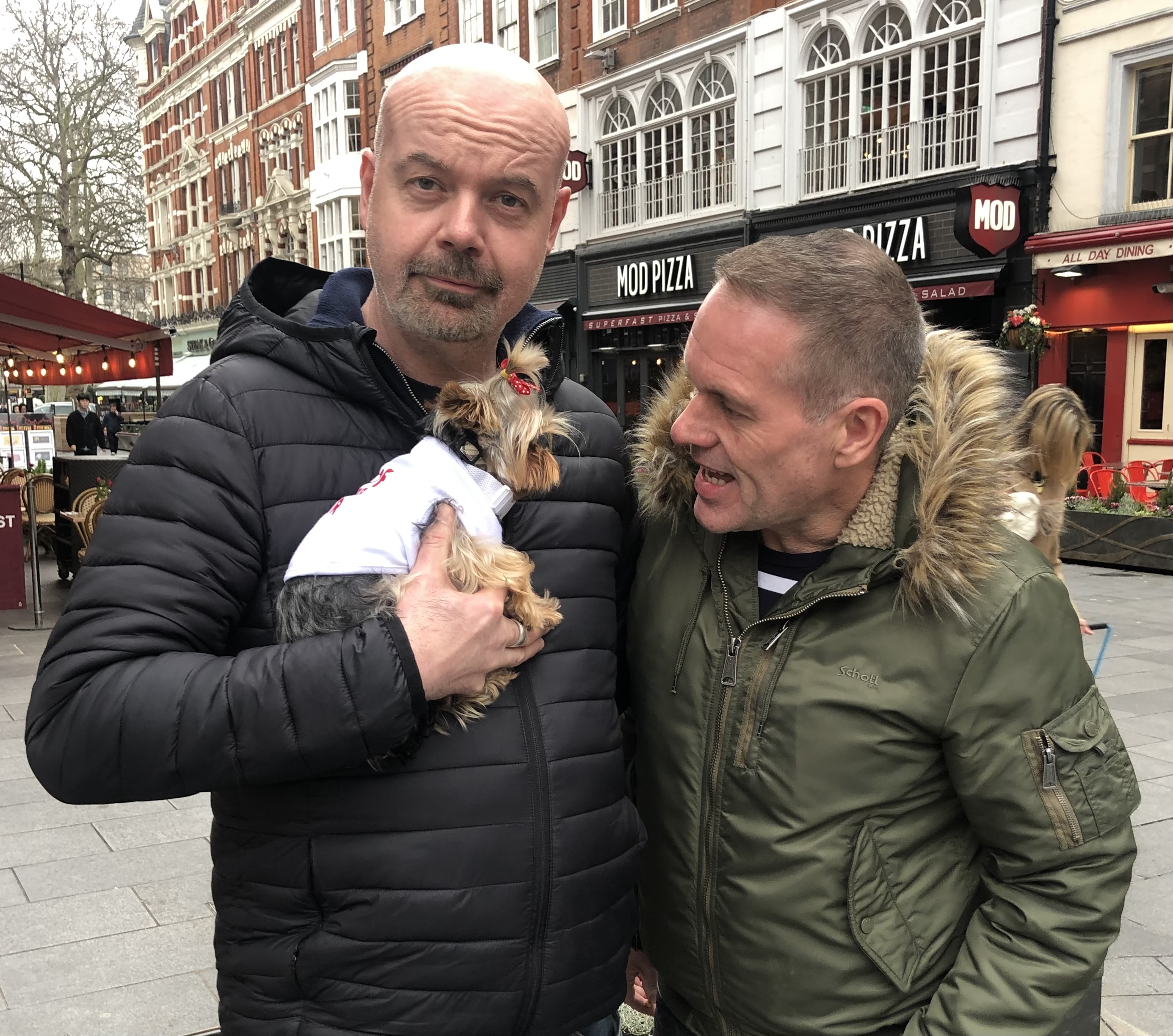 Esme with Dominic Byrne and Chris Moyles